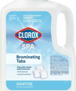 Clorox Pool & Spa Bromine Tablets - Low-Odor, Slow-Dissolving Sanitizer for Hot Tubs, 5LB