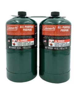 Coleman 16 oz All-Purpose Propane Gas Cylinders 2 Pack for Portable Appliances