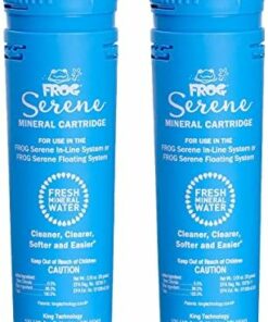 FROG Serene Mineral Replacement Cartridges for Hot Tubs, Bromine & Mineral System, 2 Pack, 600 Gallon Spas
