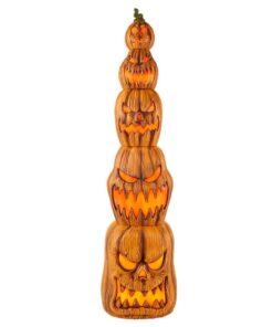 Giant 8.5 ft LED Jack-O-Lanterns Stack - Weather-Resistant Halloween Decoration with Timer, Indoor/Outdoor Use