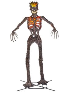 Home Accents 12.5 ft Giant Inferno Deadwood Skeleton with Animated LCD Eyes & Light-Up Chest - Halloween Decor