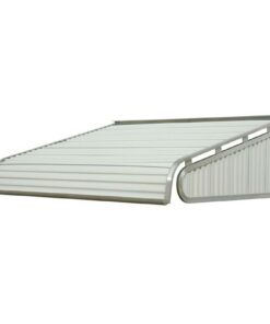 NuImage 1500 Series Aluminum Door Canopy, 5 ft, White, Durable Weather Protection