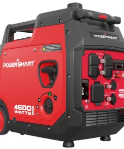 PowerSmart 4500W Portable Gas Inverter Generator, Electric Start, Super Quiet, Outdoor Use