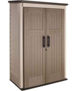 Rubbermaid Outdoor Storage Shed 52 Cu.Ft, Weather-Resistant, Lockable Doors, Durable Double-Wall Construction, Maintenance-Free