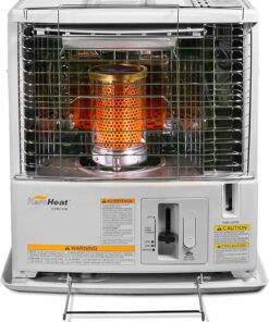 Sengoku KeroHeat 10,000 BTU Portable Kerosene Heater, Indoor/Outdoor, Safety Shut-Off, White