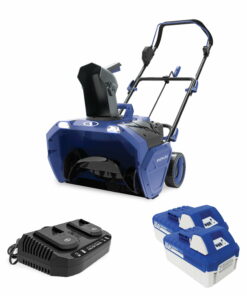 Snow Joe 48V Cordless 20" Snow Blower with 2 Batteries & Charger, 180° Chute, LED Light