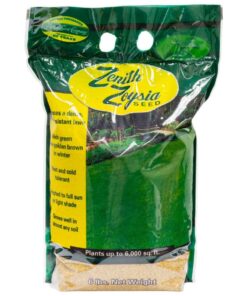 Zenith Zoysia Grass Seed 6 lb Bag - Shade & Drought Tolerant, Dark Green, Covers 6,000 sq ft